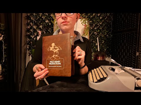 ASMR New Employee Onboarding | Writing, Typewriter, Paper Sounds, Soft Spoken
