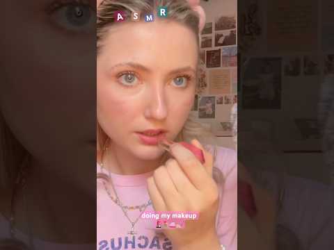 ASMR | doing my makeup, whispering 👛✨💅🏼 💄 #asmrsounds #makeuptutorial #whispering #tingles