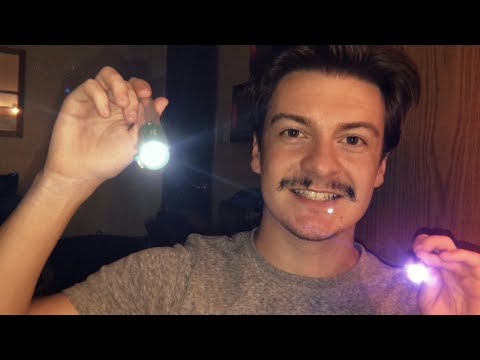 [ASMR] Light Triggers 4 | Repeating "Look Up, Down, Right, Left" | Follow The Light