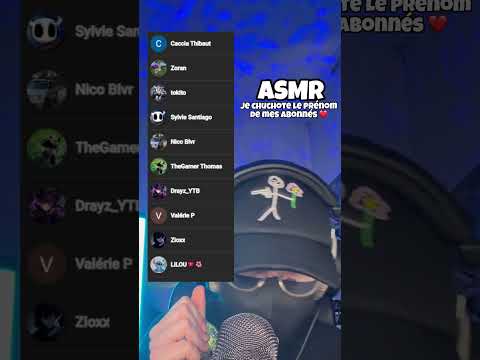 ASMR • JE CHUCHOTE LE PRENOM DE MES ABONNES POUR DORMIR !  #asmr #asmrfrançais #asmrfr