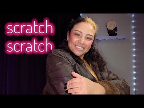 ASMR Leather Jacket Sounds 🧥 Satisfying Fabric Scratching & Zipping