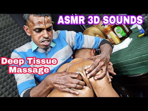 Deep Tissue Body Massage By Strong Wrist Barber ASMR