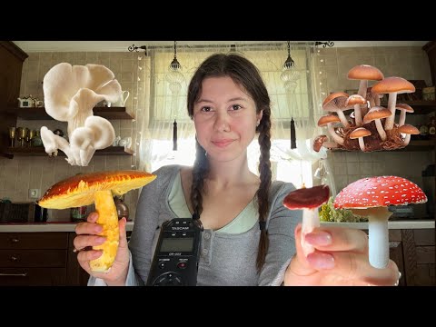 Mushroom ASMR: it sounds soo good🍄(sticky, tapping)