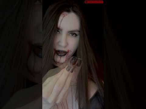 Hipnose Vampira 😴❤️ #halloweencostume  #fasthands #fakeblood #makeup #asmr #shorts #mouthsounds
