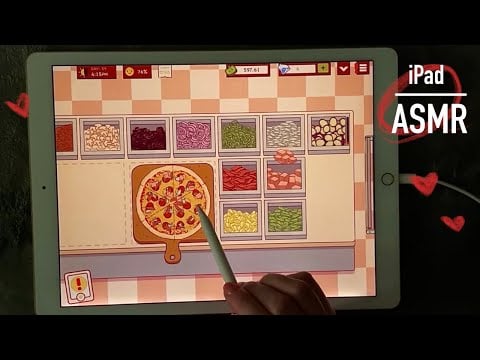 😴 iPad ASMR - Good Pizza, Great Pizza (14) - Clicky Whispers