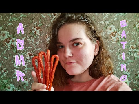 Asmr eating sausage • no talking • асмр близкие звуки жевания • intensive chewing sounds