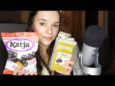 ASMR mukbang eating Dutch candy | liquorice, eatable paper and fruit gummies | eating sounds