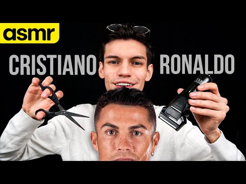 ASMR corte de pelo a CRISTIANO RONALDO - ASMR Español - Mol