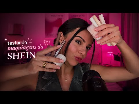 ASMR MUITO RELAXANTE MOSTRANDO COMPRAS DE MAKE