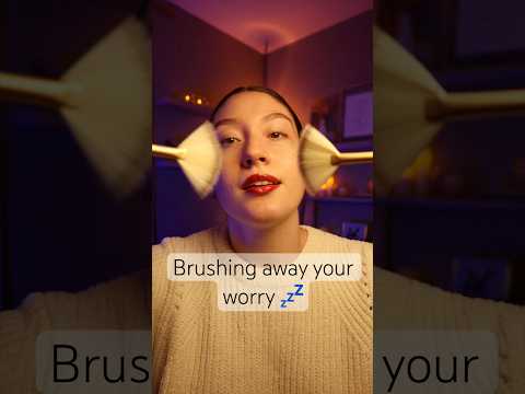 ASMR for worried people 😰 #christianasmr #facebrushing #relax #scripturemeditation