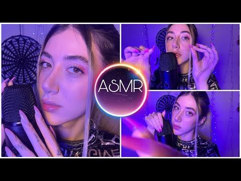 ASMR/ super relaxing mouth sounds + chewing gum +scratching your face...