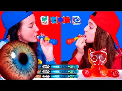 ASMR 🍬 Epic Candy Mukbang: Red Vs Blue Food Asmr Showdown! 🔥Best Compilation