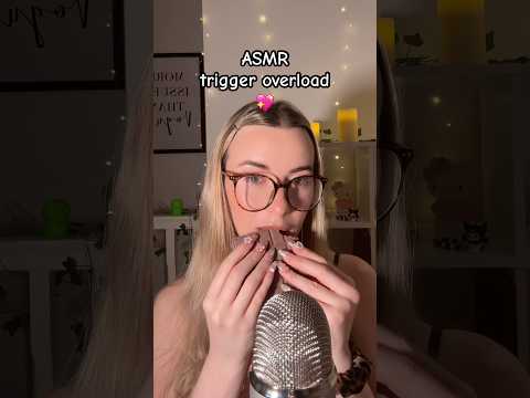 ASMR trigger overload in 10 seconds 😯💕 #asmrtriggers #asmrfastandaggressive