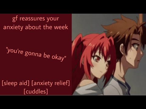 ASMR | gf reassures your anxiety about the week (f4a) [sleep aid] [anxiety relief] [cuddles]