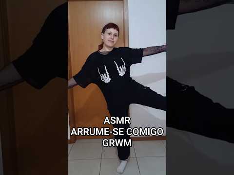 ASMR | ARRUME-SE COMIGO PARA UM SHOW DE METAL🖤 #asmr #asmrsounds #grwm #arrumesecomigo #style