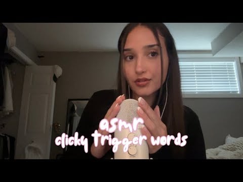 asmr - clicky trigger words (+ hand movements)