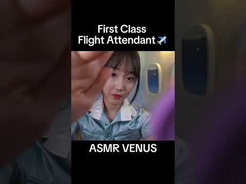 ASMR Short2 First Class Flight Attendant with Comfort & Overnight Care✈️