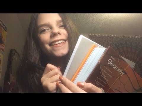 ASMR Gossiping Classmate Works On Geometry w/ You Roleplay