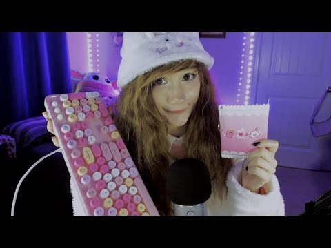 Kawaii Stuff ASMR 🌺 | Tapping Sounds | Keyboard Sounds | #asmr #kawaii