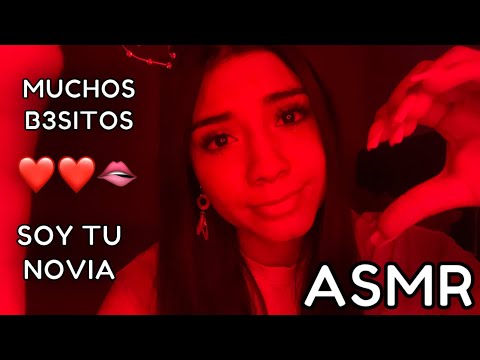 ASMR roleplay ESPAÑOL / Tu NOVIA te DA B3SIT0S Y TE RELAJA intensamente