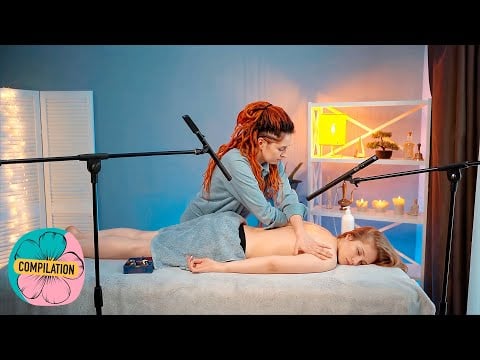 ASMR Massage on the Table by Anna (Compilation)