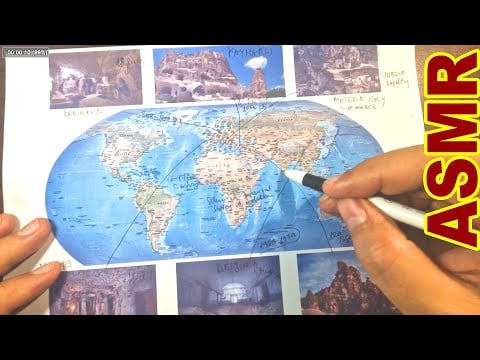 ASMR: Mapping Hidden Underground Cities Across the World [ ASMR whispering + tracing ]