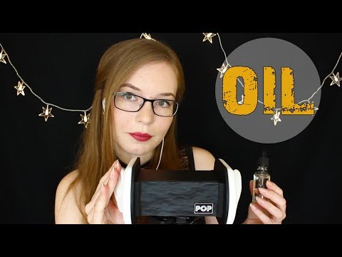 Oil Ear Massage + Ear Cleaning Mic Test 💛 Whispered Binaural HD ASMR