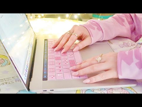 [ASMR] Actually Typing On Keyboard w/ Tips Of Nails | Tapping & Scratchy Keyboard Sounds ASMR 💅🏻