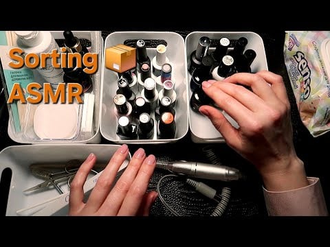 ASMR Manicure Kit Organization 💅 Sorting, Cleaning & Boxing Up Tools (Soft Spoken to Gentle Whisper)