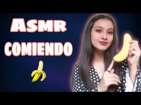 ASMR/Comiendo banana🍌😊😊/Asmr LRM