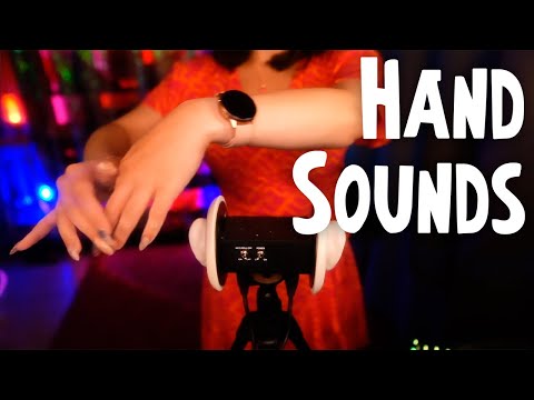 ASMR Hand Sounds, Finger Fluttering 💎 No Talking, 3Dio