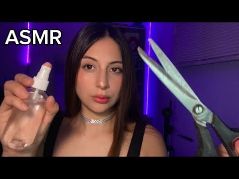 ASMR ESPAÑOL/ CORTE DE CABELLO RELAJANTE (ROLEPLAY PELUQUERÍA) ✂