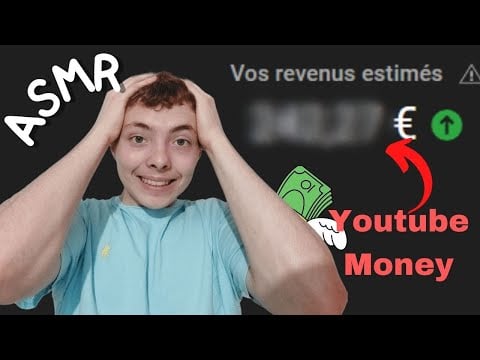 ASMR FR:💰Mon salaire Youtube💰