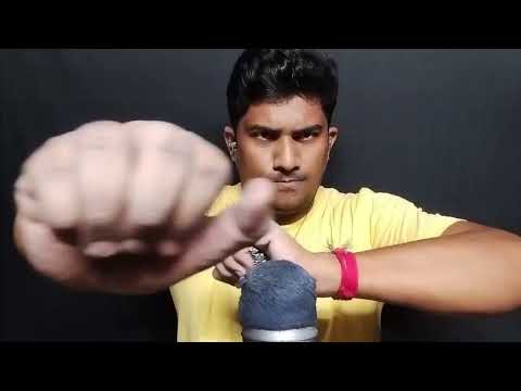 asmr tingles mouth hand tapping sounds