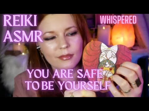 ✨♌Reiki ASMR| Leo Full Moon~Safe to be yourself| Aura work, plucking, crystal healing, singing bowls