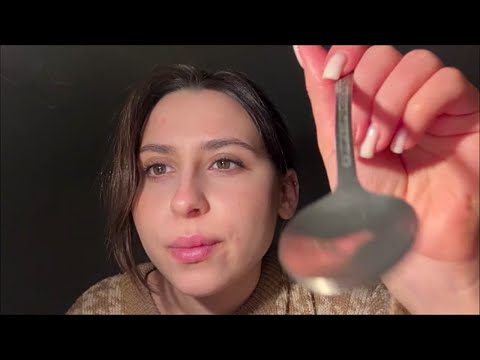 ASMR Eating Your Face With A Spoon - Lofi Spit Painting Triggers - Lots Of Mouth Sounds