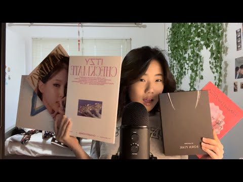 ASMR with my Kpop albums!!