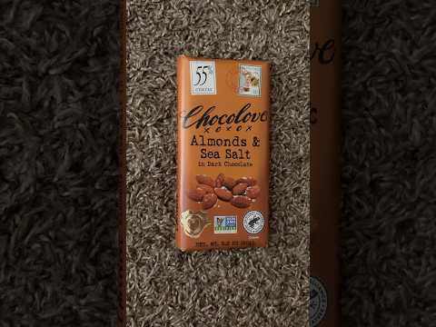 ASMR Tapping On Chocolove - Almonds & Sea Salt In Dark Chocolate | (No Talking) #ASMR #Shorts