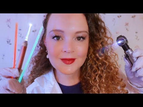 ASMR Gentle Ear Examination and Ear Cleaning | Soft Spoken