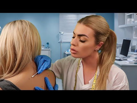 ASMR dermatologist examines your back 👩🏼‍⚕️🏥 (soft spoken / whispered roleplay)