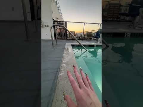 random asmr at the pool #asmr #poolasmr #lofiasmr #asmrgame