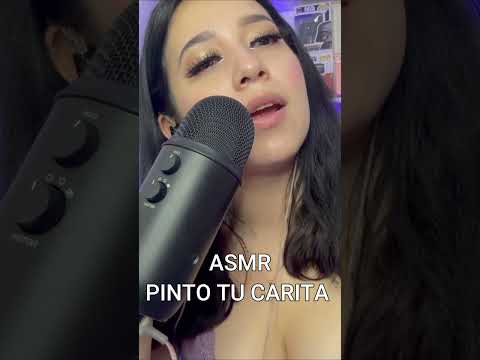 ASMR // PINTO tu carita 💖 Relájate conmigo un momento