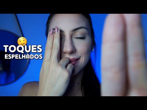 ASMR GATILHOS VISUAIS extremamente satisfatórios (TOQUES ESPELHADOS)