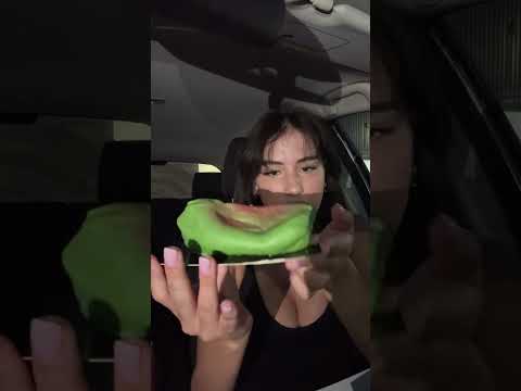 Famous fruit pastries trying #asmr #mouthwhisper #lapastries #mukbang #visualtingle