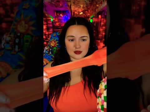 Slime ASMR… I hate it but I luv you 🧡 Do you like slime? #slime #asmrslime #relaxwithrissa