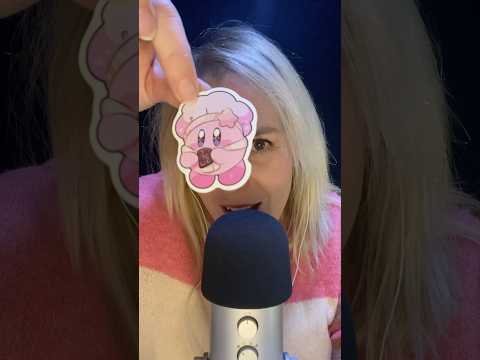 ASMR FR / Des stickers Kirby absolument trop mimi #asmrfr #shortsasmr #asmrshorts