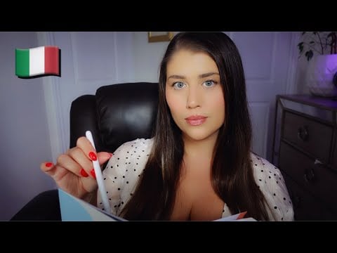 ASMR - Italian Therapist Asks You Personal Questions 🇮🇹 (Italian Accent)