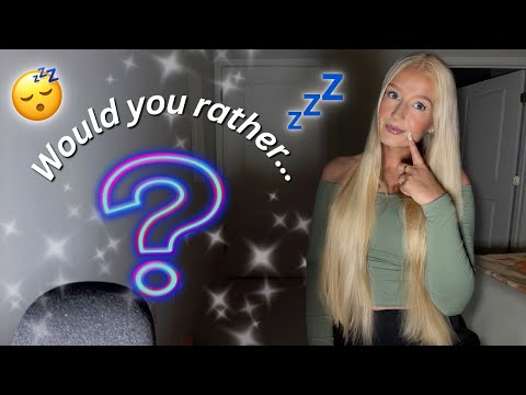 ASMR | VERY Up Close Whispers 💤 Chatting + Answering “Would You Rather” Questions💜 (Mouth Sounds)