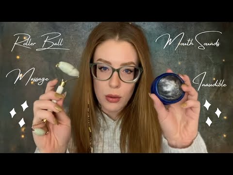 Karuna Satori ASMR Massage Roller Ball Compilation | Mouth Sounds, Inaudible Whispers, Tapping