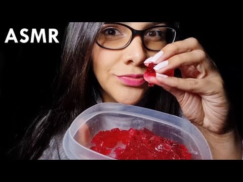 ASMR COMIENDO GELATINA DE CEREZA | ASMR en Español